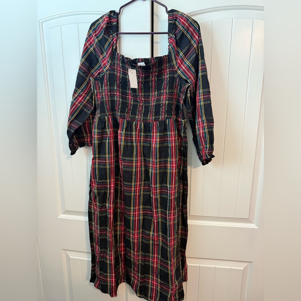 J. Crew Plaid Mini Dress. NWT. XL